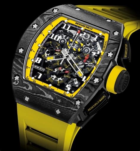 richard mille watch yellow